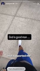 Giants' Cam Skattebo posts himself walking for first time since ankle injury