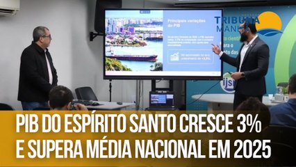 PIB do Espírito Santo cresce 3% e supera média nacional em 2025