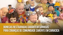 Bonecas restauradas garantem sorrisos para crianças de comunidade carente em Cariacica