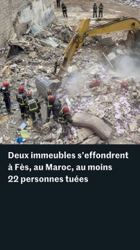 Maroc : à Fès, les images des dégâts après l’effondrement de deux immeubles