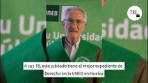 A sus 78, este jubilado tiene el mejor expediente de Derecho en la UNED en Huelva con ocho matrículas: 