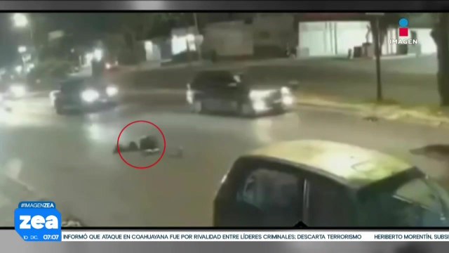 Hombre cae de camión de transporte público que circulaba a exceso de velocidad