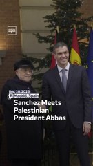 Sanchez Meets Palestinian President Abbas