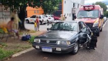 Forte colisão entre Oroch e Santana deixa vítima no Jardim Aclimação, em Cascavel