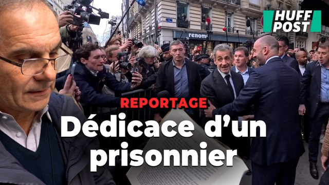 Avant la dédicace du livre de Nicolas Sarkozy, on a fait lire ces extraits polémiques à ses futurs lecteurs