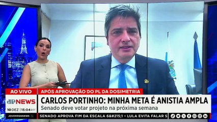 “Minha meta é anistia ampla”, diz Portinho sobre PL da Dosimetria | TEMPO REAL