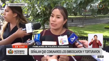 Enfrentamiento en Cotapachi: Familiares de policías señalan que dispararon en defensa propia
