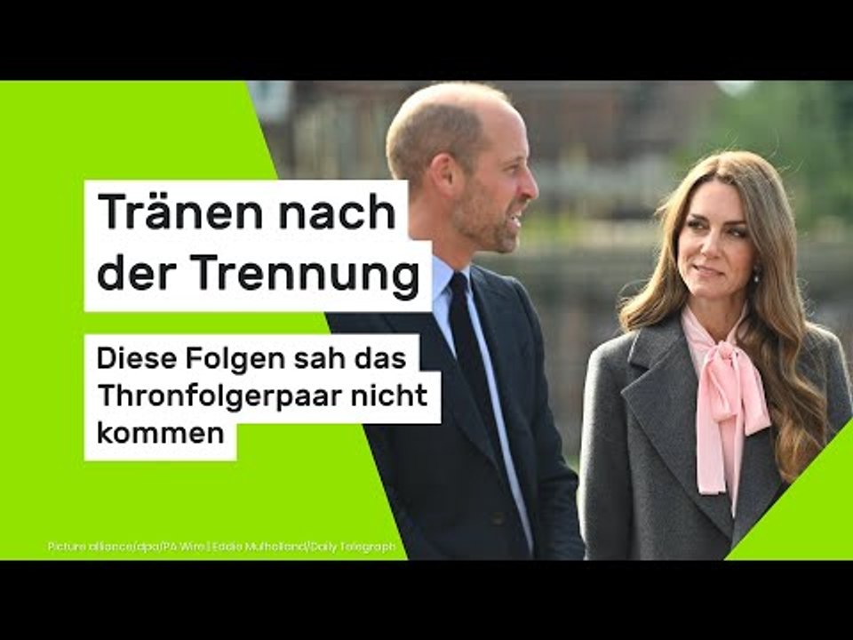 Tränen nach der Trennung - diese Folgen sah das Thronfolgerpaar nicht kommen