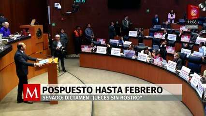 Senado aplaza hasta 2026 el debate sobre “jueces sin rostro”