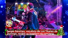 Sergio Sánchez recibe botellazo durante concierto