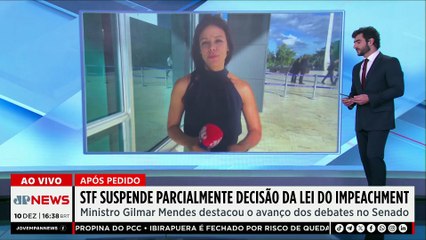 STF suspende parcialmente decisão da lei do impeachment de ministros