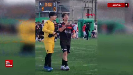 Samsun'da liseler arası futbol turnuvasında öğretmen darbedildi