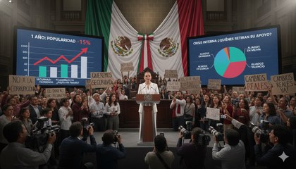 ¿Por qué la presidenta Claudia Sheinbaum baja en su popularidad?