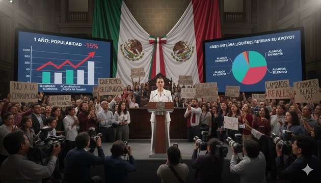 ¿Por qué la presidenta Claudia Sheinbaum baja en su popularidad?