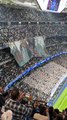 Tifo e himno en el Real Madrid - City