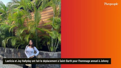 Joy Hallyday de retour à Saint-Barthelemy pour une occasion bien spéciale, avec une autre fille de chanteur qui s'est récemment mariée