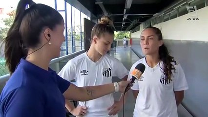 Jogadoras do Santos celebram vaga Copinha feminina e projetam quartas de final