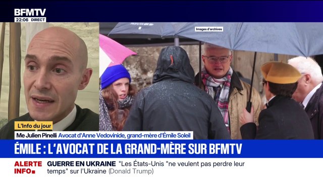 Affaire Émile: Depuis la disparition de son petit-fils, elle a consacré chaque instant pour tenter de trouver des éléments de vérité , dit Me Julien Pinelli, avocat d'Anne Vedovinide, grand-mère d'Émile