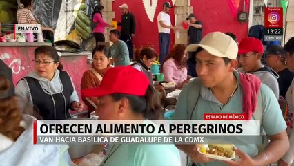 Miles de peregrinos cruzan el Edomex rumbo a la Basílica de Guadalupe