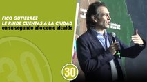 Fico Gutiérrez le rinde cuentas a la ciudad en su segundo año como alcalde