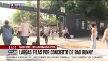La locura por Bad Bunny provoca largas filas y caos en CDMX antes del concierto