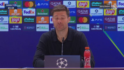 Xabi tras el gol de Rodrygo