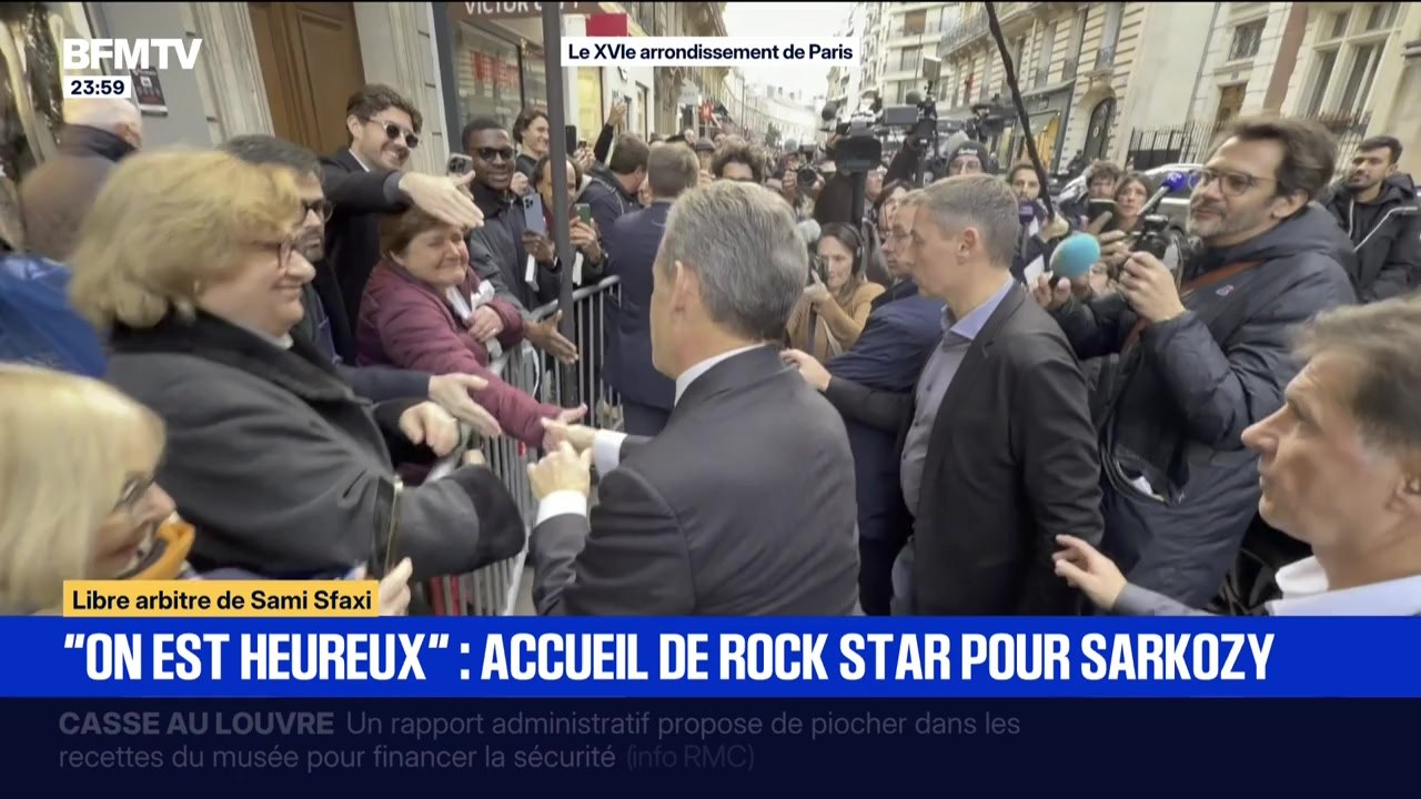 "Le journal d’un prisonnier" : Nicolas Sarkozy accueilli en rockstar à la séance de dédicaces de son livre - 10/12