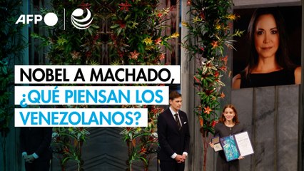 Nobel a Machado, alegría para algunos y vergüenza para otros venezolanos