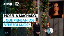 Nobel a Machado, alegría para algunos y vergüenza para otros venezolanos