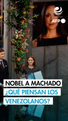 Nobel a Machado, alegría para algunos y vergüenza para otros venezolanos