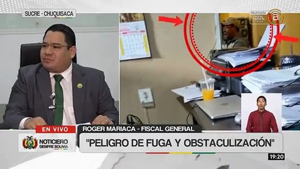 Fiscal General del Estado se pronuncia sobre la aprehensión de Luis Arce