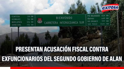 Presentan acusación Fiscal contra exfuncionarios del segundo gobierno de Alan