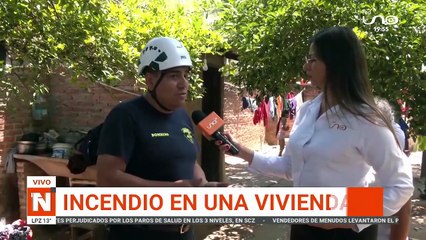 INCENDIO EN UNA VIVIENDA EN SANTA CRUZ