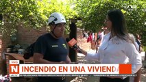 INCENDIO EN UNA VIVIENDA EN SANTA CRUZ