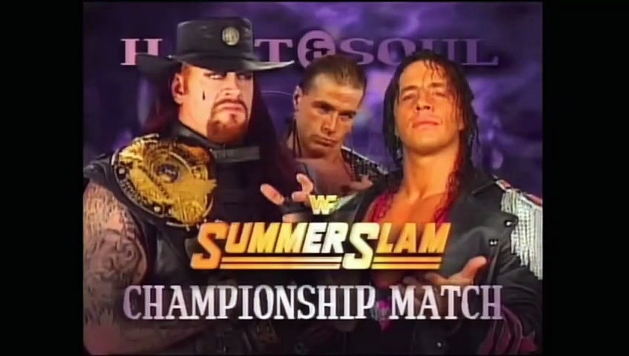 Bret Hart vs The Undertaker WWF Championship | WWF SummerSlam 1997