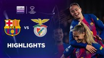 Barcelona 3-1 Benfica | UEFA Women's Champions League 25/26 Match Highlights