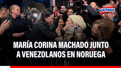 María Corina Machado JUNTO A VENEZOLANOS en Noruega: Así fue recibida tras reaparecer en Oslo