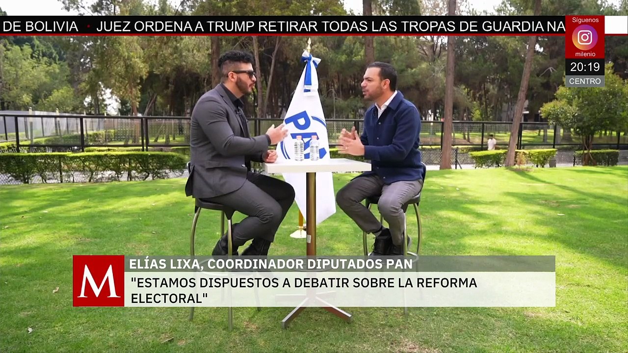 PAN busca alianza contra reforma electoral; Elías pide frenar el crimen organizado