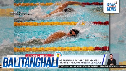 Ikalawang gold medal ng Pilipinas sa 33rd SEA Games, nakuha ng PHL Women;s Team sa 4x100M freestyle relay | Balitanghali