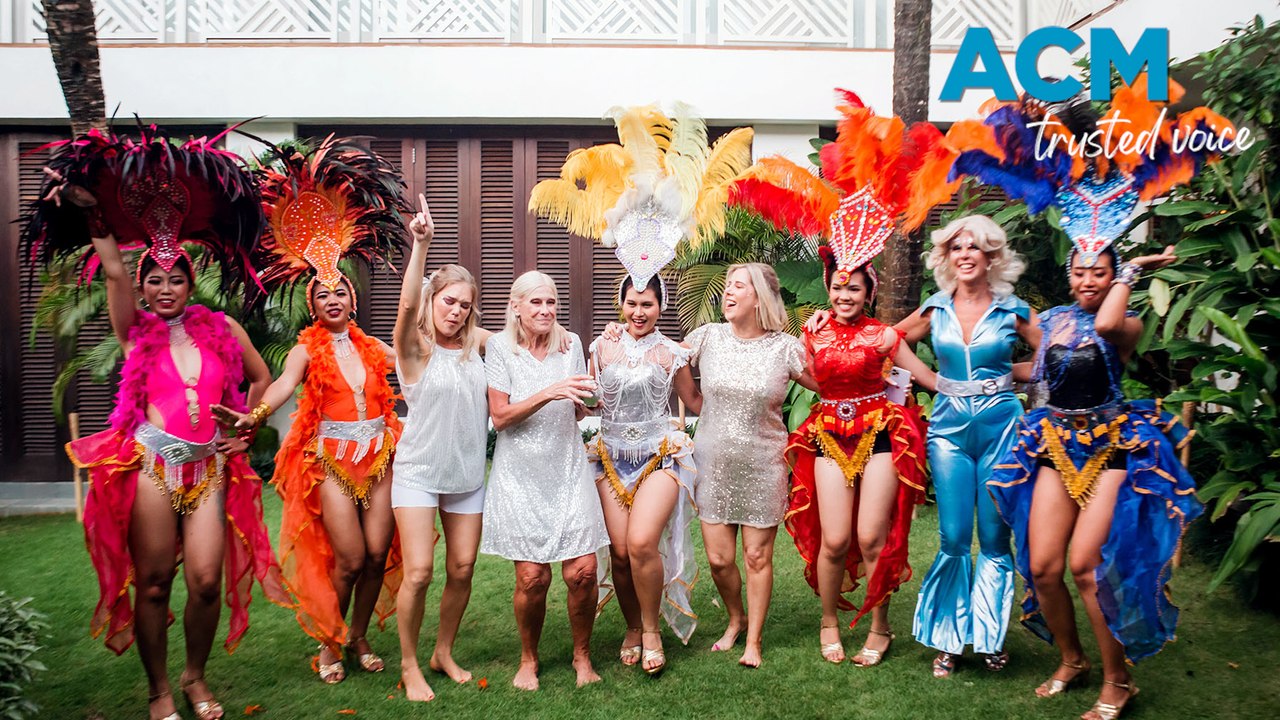 Janine's 70th Birthday bash in Bali: cabaret, DJ, and disco