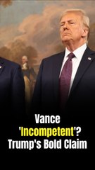Trump's Brutal Dig at JD Vance: Prez, 79, Appears to Call His Own Veep 'Incompetent' During Bizarre Rant About Tim Walz