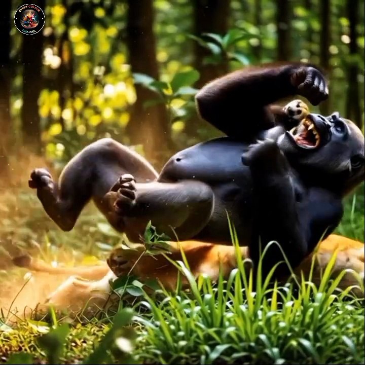Lion vs. Gorilla: The Battle of Power and Intelligence