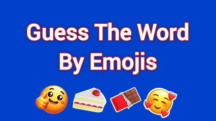 Guess The Word By Emoji🤔 || Emoji Quiz Challe