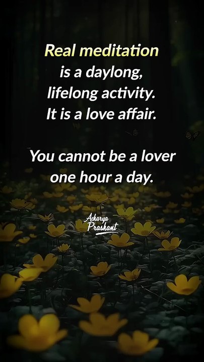 Meditation __ Acharya Prashant