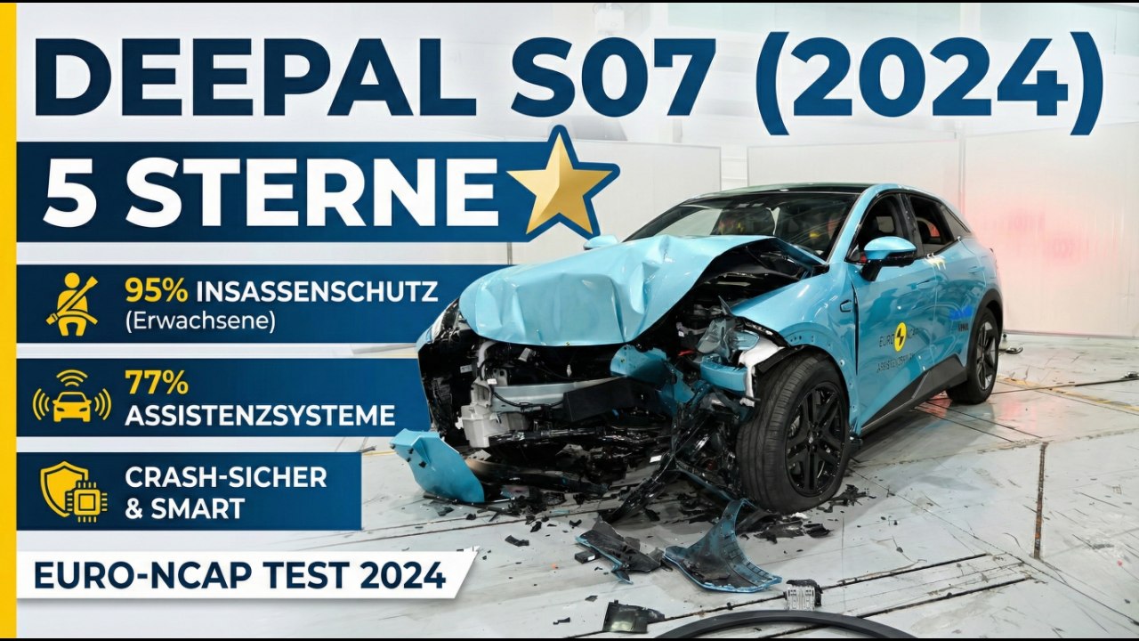 Euro-NCAP Test 2024: Deepal S07 mit Top-Ergebnis