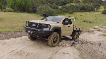 Ford Ranger Super Duty - Super Cab in Seismic Tan - Testing Track Driving