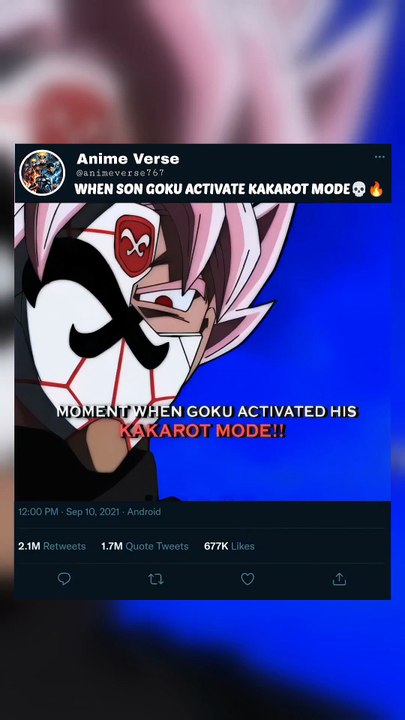 WHEN SON GOKU ACTIVATE KAKAROT MODE💀🔥
