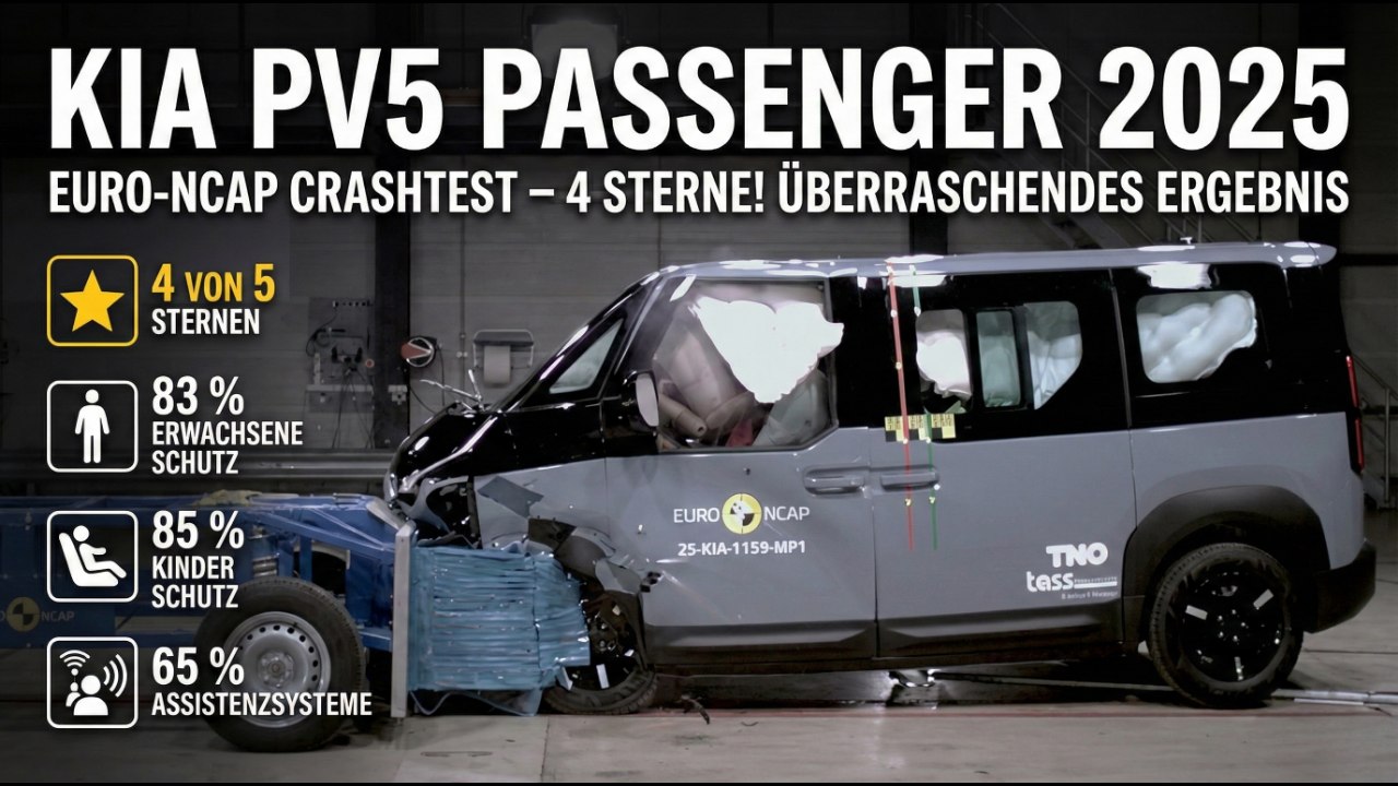 Sicherheitsbewertung für den Kia PV5 Passenger 2025 – Euro-NCAP zeigt’s
