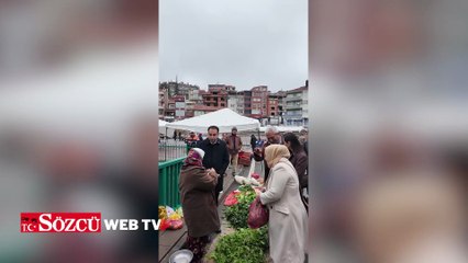 Kanser hastası kadının pazar tezgahında yaşam mücadelesi