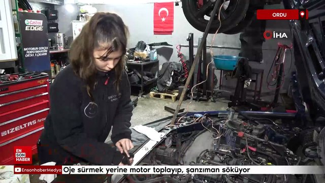 Ordu'da sanayinin en genç kadın çırağı: Hayalinin peşinden koşuyor